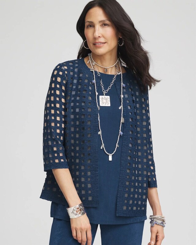 Travelers Collection Cutout Crush Jacket - image 1